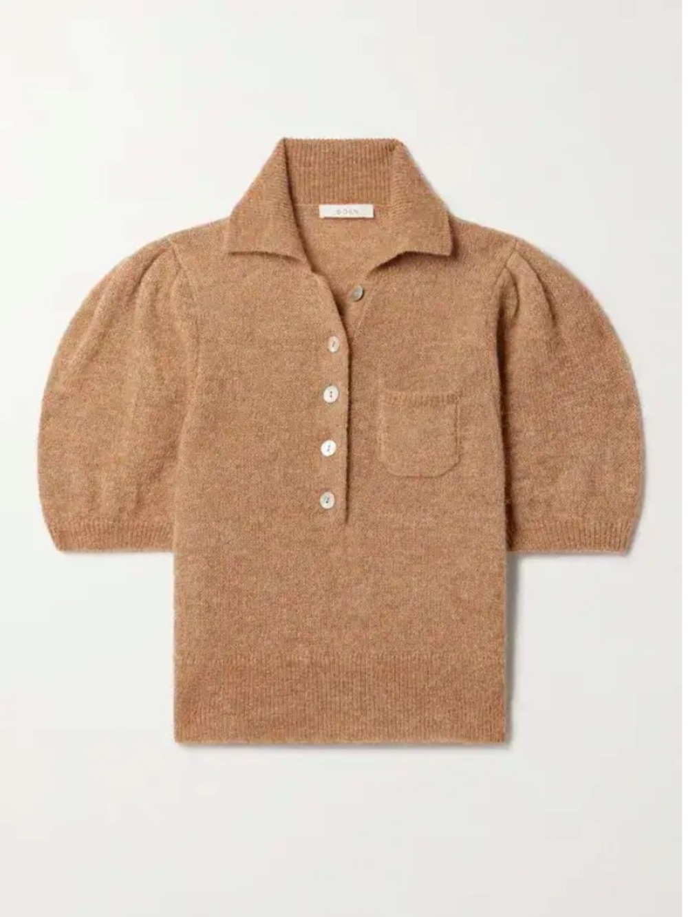 Doen Mila Cropped Alpaca-Blend Sweater
